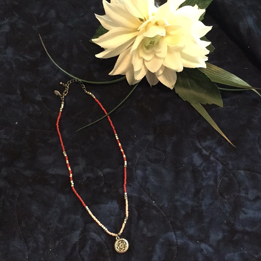 Rustic Coral Necklace